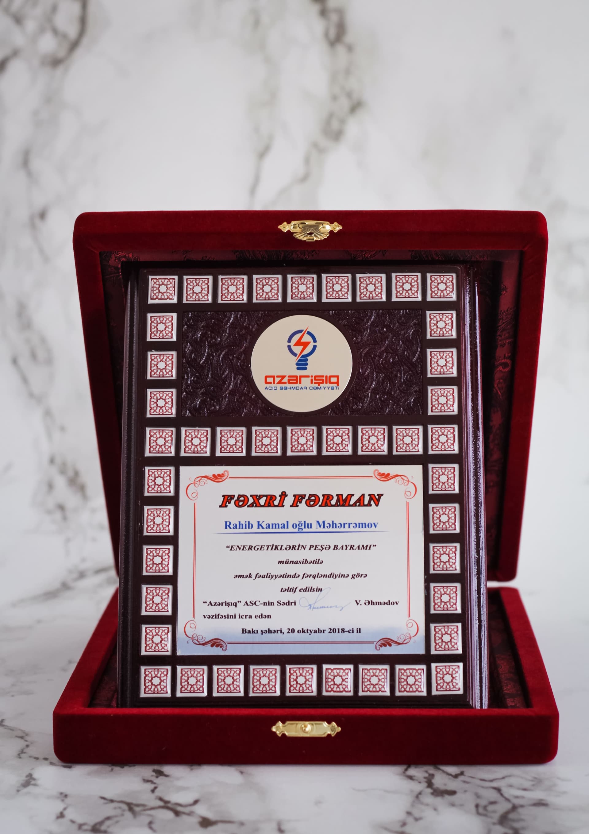 standart plaket